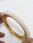 Bracelet Femme Traditionnel Argent Sterling 925 Or Rhodium Culture Perle W 710
