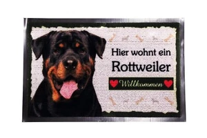 Fußmatte Rottweiler, Fußabtreter, Türvorleger, Hund, wetterfest (42) - Bild 1 von 1