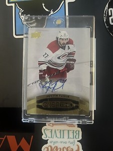 2015-16 Upper Deck Overtime Autographs #144 Justin Faulk