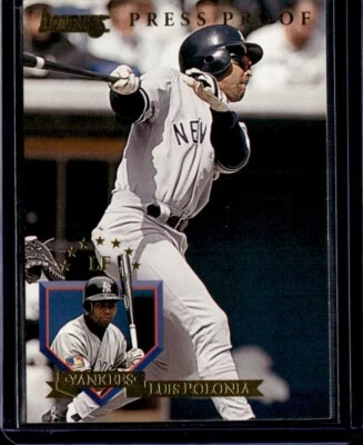 1995 Donruss #514 Luis Polonia Press Proofs 1 of 2000 - Image 1 of 2