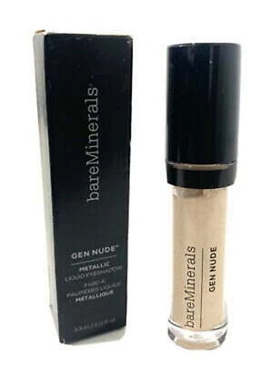 Bareminerals Gen 裸色金属液体眼影 0.11 盎司黄水晶全新带盒 — 第 1/4 张图片