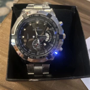 FNGEEN Stainless Steel Men’s Watch Lots Of Nice Features (beautiful Shine - Picture 1 of 4
