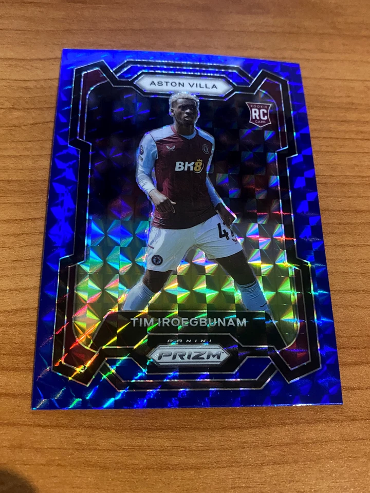 2023-24 Panini Premier League Prizm Blue Mosaic TIM IROEGBUNAM Aston Villa # 117 - Image 1 of 1
