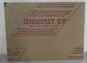 CHEMCAST GP/ Black/ Cell acrylic sheet 3/8" (9mm) 15"x11" - Picture 1 of 7