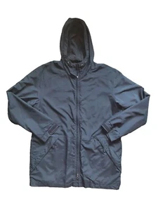 Eddie Bauer Black Hooded Lightweight Windbreaker Rain Jacket Men's Size: Small - Picture 1 of 5