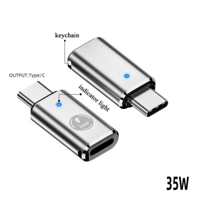 35W USB-C Male to iOS Female Adapter + lanyard For iPhone 15 Pro Max 15 Plus  - Image 1 of 4