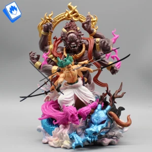 Action Figure One Piece Roronoa Zoro VS Kaido 20cm STATUA DA COLLEZIONE Anime - Foto 1 di 9