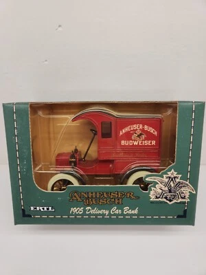 ERTL Anheuser Busch 1905 Ford's First Delivery Car Bank Red 1:25 Diecast  - Image 1 of 4