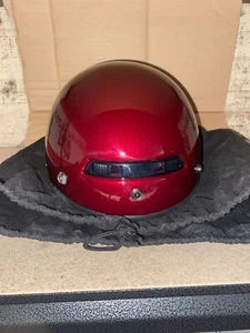 Zox 1/2 Shell Helmet -Black Cherry Red Size: L ~ 86-11044 - Picture 1 of 4
