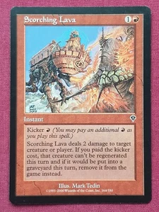 Magic The Gathering INVASION SCORCHING LAVA red card MTG - Picture 1 of 2
