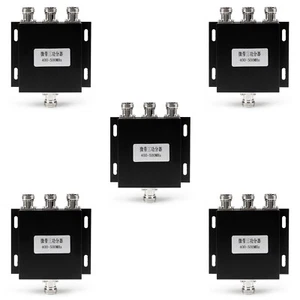 5Pcs UHF 3 Way Antenna Power Splitter 400-500MHZ Radio Repeater Power Diveder AU - Photo 1/7