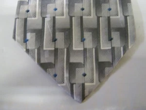 Stafford SILK Tie Necktie 57 x 3.75 gray blue 14776 - Picture 1 of 4