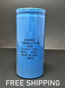 Condensador de lata grande Sprague 150.000uF 10V - Powerlytic - 36DX154G010CF2A - Imagen 1 de 2