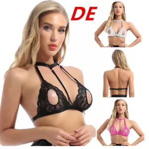 Sexy Damen Spitze BH Bra Offene Brust Hebe BH Dessous Reizwäsche Erotik BH S-4XL - Bild 1 von 43