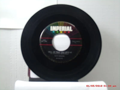 FATS DOMINO-(45)-TELL ME THAT YOU LOVE ME/ BEFORE I GROW TOO OLD- IMPERIAL- 1960 - Image 1 of 2