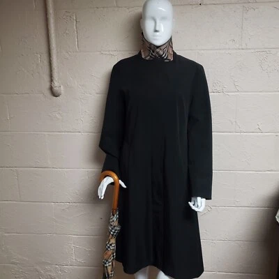 Abrigo de lluvia Burberry negro hasta la rodilla "Dawn" talla 12 Foto 1 de 4