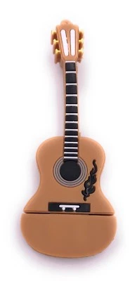 Guitare Beige En Bois Clé USB 8GB 16GB 32GB 64GB 2.0 / 3.0 - Photo 1/2