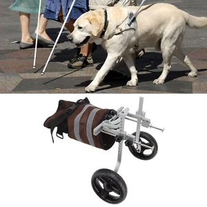 Silla de ruedas ajustable para perros 2 ruedas para discapacitados patas traseras caminar - Imagen 1 de 24