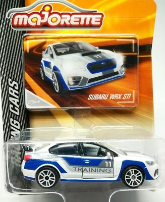 Majorette Subaru WRX STI Blanco - Paquete de Entrenamiento Nº11 1:58 (3") con Tarjeta Foto 1 de 4