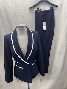 LESUIT PANT SUIT/NAVY/SIZE  16/INSEAM 32"/NEW WITH TAG/RETAIL$240/BLAZER LINED