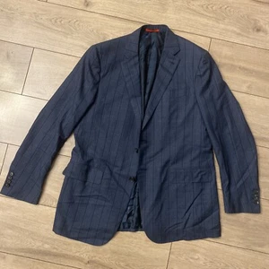 ISAIA Napoli Blazer Jacket 56 Coat Wool Size Made In ITALY - Picture 1 of 14