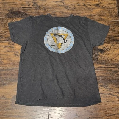 Camiseta Pittsburgh Penguins NHL Hockey 47 Marca Manga Corta Para Mujer Retro Logo Talla M Foto 1 de 4