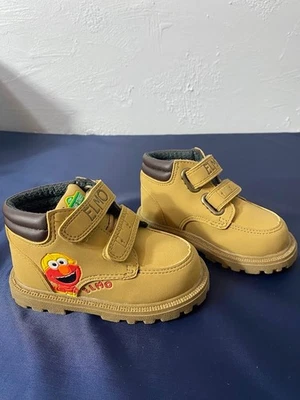 NUEVO SIN ETIQUETAS Y2K Elmo's World Seasme Street Botas Tostadas Niños Pequeños Talla 5 Foto 1 de 4