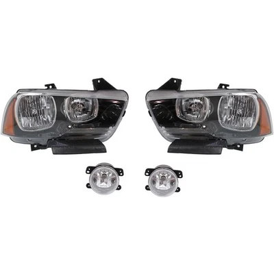 Kit de faros para Dodge Charger 2011-2014 izquierda y derecha 4 piezas Foto 1 de 4