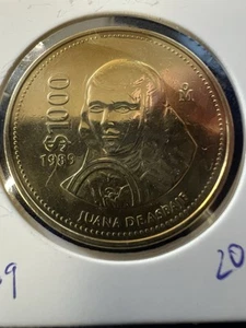 1989 /1000 Pesos Juana de Asbaje & 2021-20 Bicentenario Item 20 - Picture 1 of 2