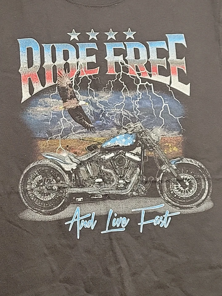 Celebrate Patriotic Tank Top Mens Size L Sleeveless Black Muscle Shirt Bike