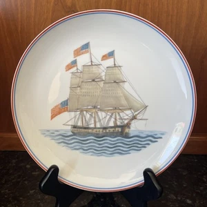 Mottahedeh Our Maritime Heritage U.S. Frigate “Constitution” Porcelain Plate - Picture 1 of 4