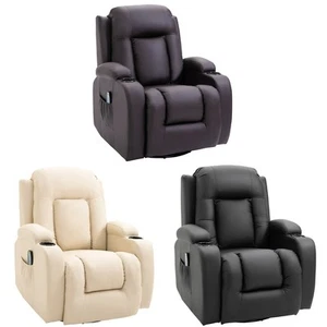 Massagesessel Fernsehsessel Relaxsessel Wärmefunktion Liegefunktion 360° Drehung - Bild 1 von 34
