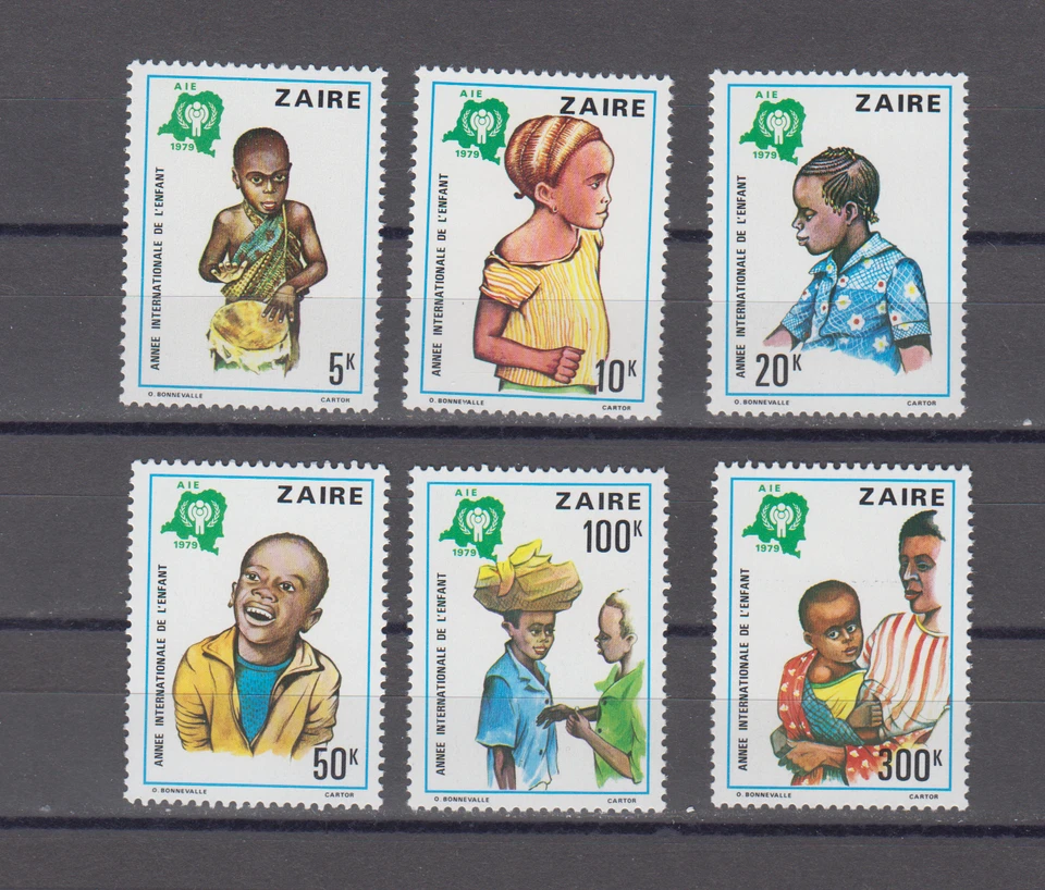 ZAIRE :  1979 - MNH  - SCOTT #  921/26    CPLT. SET    IYC - Image 1 of 1