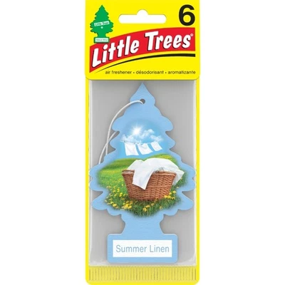 Little Trees 60574 Summer Linen Hanging Air Freshener for Car & Home 6 Pack! - Image 1 of 3