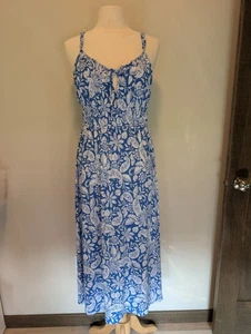 NEW Loft XL Midi Dress Boho Floral Vacation - Picture 1 of 4
