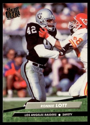 1992 Ultra Ronnie Lott Los Angeles Raiders #195 - Image 1 of 2