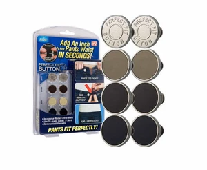 8 Replacement Button Increase Fix Pants Waist Jeans Denim Extenders Metal Fit - Picture 1 of 1