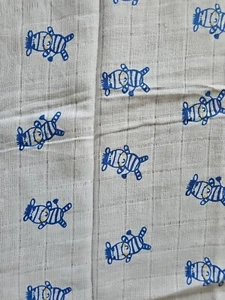 NEW DYMPLES Blue White Zebra WRAP Baby Sleep Cuddle Nursery Pram Cover - Picture 1 of 3