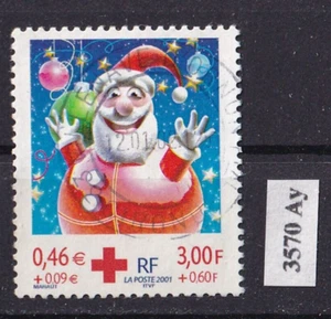 FRANCIA Año 2001 Papá Noel Cruz Roja Media Luna Mi 3570 Dentadura 12 3/4 - Imagen 1 de 1