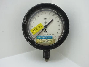 AMETEK PSI GAUGE 5+1/4 INCH METER GUAGE STEAM PUNK (C1.5A2205) - Imagen 1 de 5