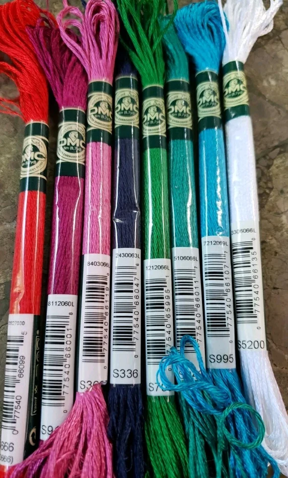 DMC Mouline Satin Floss - Set of 8 - Brand New Set Q - Image 1 of 1