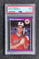 1989 Donruss Brady Anderson #519 Baseball Baltimore Orioles (3x AS) PSA 9 MINT