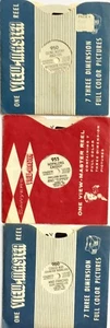 3 CARRETES VIEWMASTER VINTAGE AÑOS 50 TV COWBOYS CISCO KID, HOPALONG, GENE AUTRY - Imagen 1 de 4