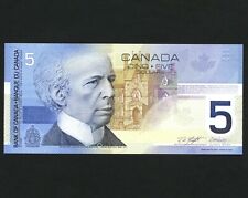 2002 Issue Canada 5 Dollar Uncirculated Bank Note S/N HNF5607961