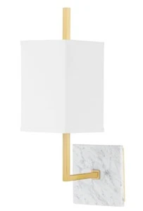 Mitzi H700101-AGB Mikaela Wall Sconce 1-Light 60 Watts Aged Brass - NIOB - Picture 1 of 2
