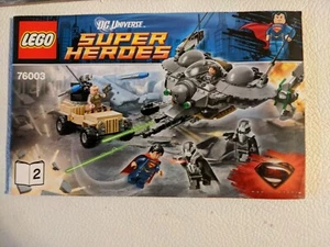 Lego 76003 Manuali 1 2 Libretti Superman Battaglia di Smallville SOLO Istruzioni - Foto 1 di 2