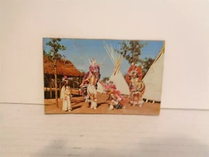Vintage 1950's Anadarko Oklahoma Indian City Native American 12 P. Jigsaw Puzzle - Picture 1 of 2