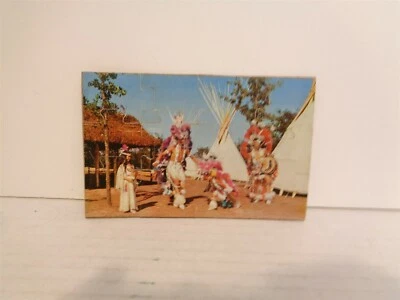 Vintage 1950's Anadarko Oklahoma Indian City Native American 12 P. Jigsaw Puzzle - Image 1 of 2