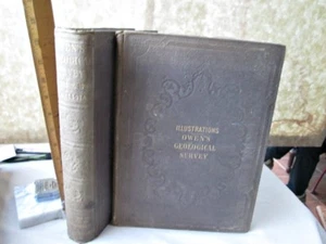 2 Vol.REPORT - GEOLOGICAL SURVEY of WISCONSIN,IOWA,MINNESOTA,1852,D.D.Owen,MAPS - Picture 1 of 6