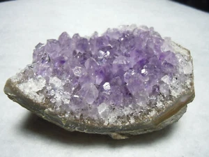 Ausgezeichneter Amethyst Kristall Geode Achat Präparat Stein aus Brasilien 775 Karat - Bild 1 von 12